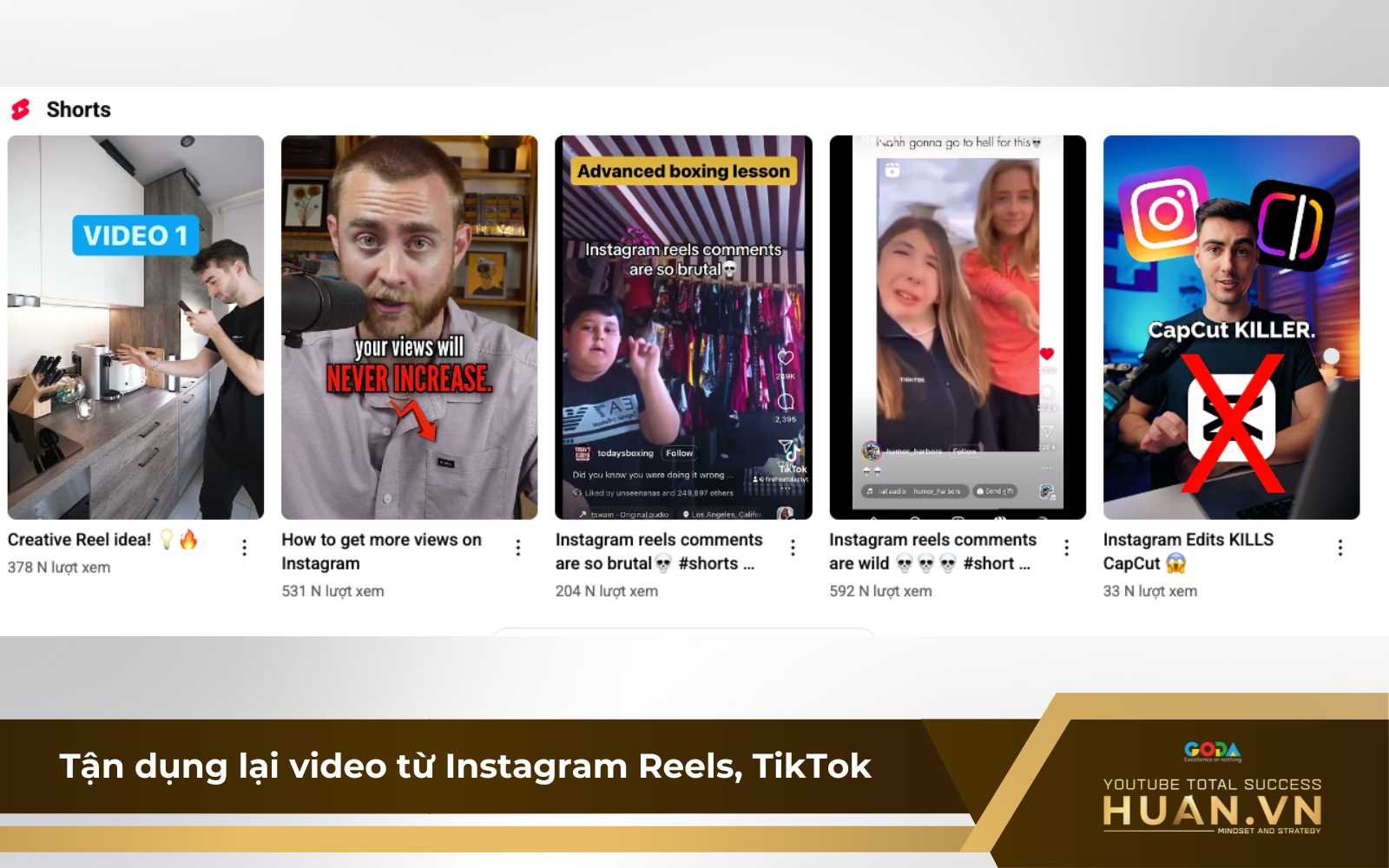 y-tuong-lam-video-youtube-shorts-tan-dung-tu-instagram-tiktok Tái sử dụng nội dung trên nhiều nền tảng để làm ý tưởng cho video YouTube Shorts