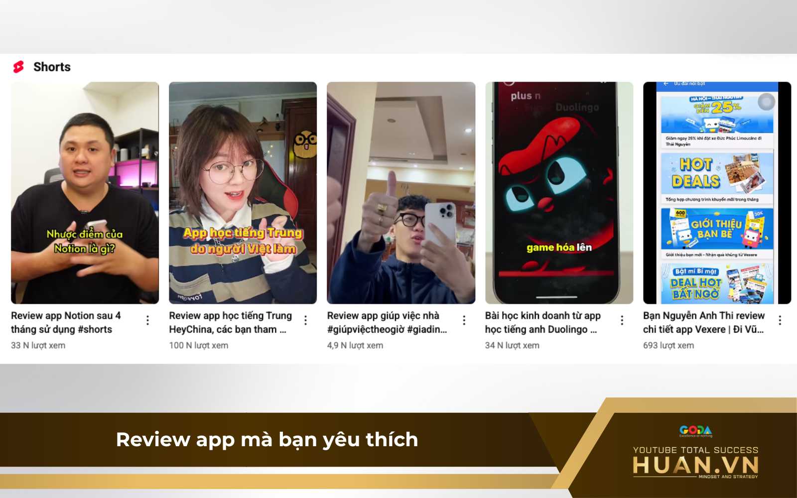 y-tuong-lam-youtube-shorts-review-ve-app Idea làm YouTube Shorts: review app